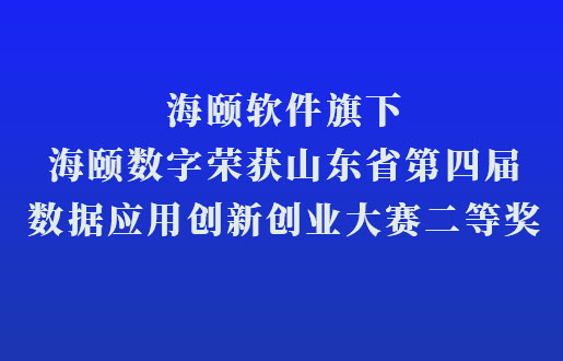 3499拉斯维加斯软件旗下3499拉斯维加斯数字荣获山东省第四届数据利用创新创业大赛二等奖